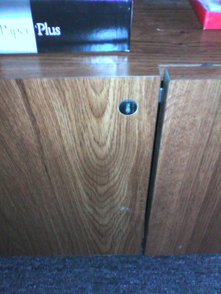 Cabinet under printer stand image