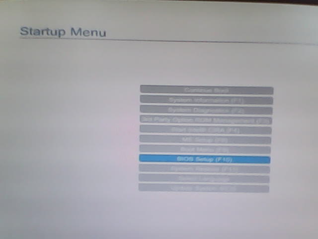 startup menu