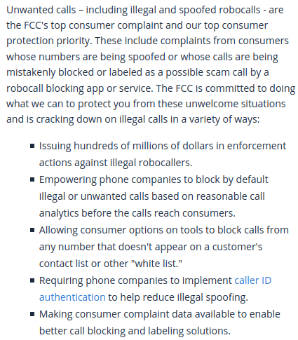 FTC Robocall rules